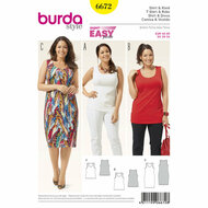 Burda Patroon 6672 - T-shirt en Jurk