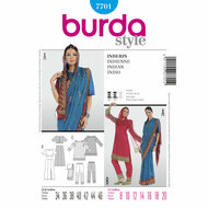Burda Patroon 7701 - Indische Kledij