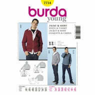 Burda Patroon 7734 - Jas en T-shirt