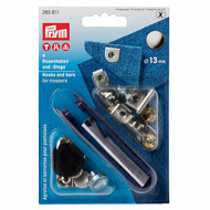 Prym Vernietbare Broekhaken Zilver/Gebronsd 13mm