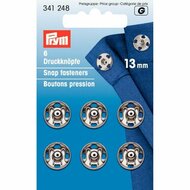 Prym Aannaaidrukknoop Zilver 13mm