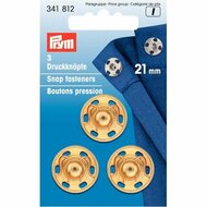 Prym Aannaaidrukknoop Goud 21mm