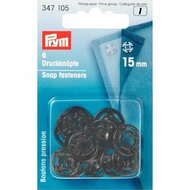 Prym Aannaaidrukknoop Kunststof Zwart 15 Mm