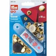 Prym Anorak Drukknoop Goud 15mm