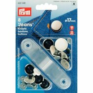 Prym Jeansknoop Zilver 17mm
