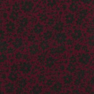 Viscose Pauline Bloempjes Bordeaux