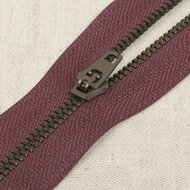 Niet Deelbare Metaalrits - 15cm - Bordeaux (021)