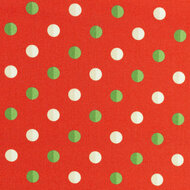 Katoen Noel Ballen Rood