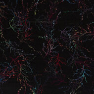 Polyester Viscose Discharge Zwart