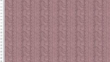 French Terry - Printed Cable - Roze