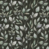 Canvas - Digital Leaves - Donkergrijs
