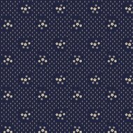 Katoen - Daisy Ring - Navy