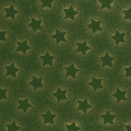 Poplin - Kerst Sterren Foil - Groen