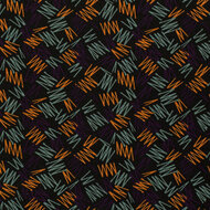 Polyester Viscose - Zigzag - Zwart
