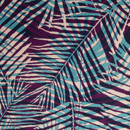 Katoen - Palm Rush - Paars