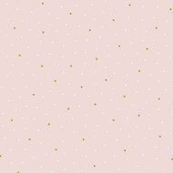 Poplin - Dots and Stars - Lichtroze