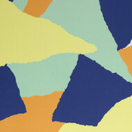 Viscose - Good Times - Donkerblauw/Geel/Groen