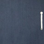Chambray Katoen - Uni - Donkerblauw
