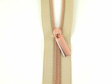 Spiraalrits Beige-Rose Gold
