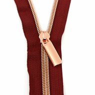 Spiraalrits Burgundy-Rose Gold
