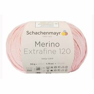 Schachenmayr Merino Extrafine 120 - 135 - Poederroze