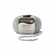 Schachenmayr Merino Extrafine 40 - 390 - Gemeleerd Lichtgrijs