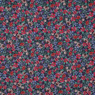 Poplin - Small Flowers - Navy
