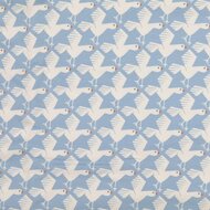 French Terry - Birds - Lichtblauw
