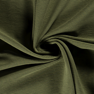 Ottoman Rib Jersey - Uni - Bosgroen