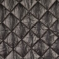 Matelassé - Uni Quilted - Zwart
