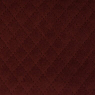 Matelassé - Uni Fluweel Quilted - Bordeaux
