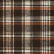 Flanel - Checks Yarn Dyed - Bruin-Ecru-Oranje