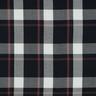 Viscose - Yarn Dyed Check - Navy