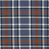 Katoen Viscose - Flanel Check - Jeansblauw