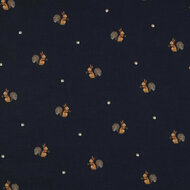 Poplin - Squirrels - Navy