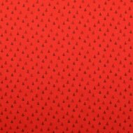 Poplin - Kerstboom - Rood