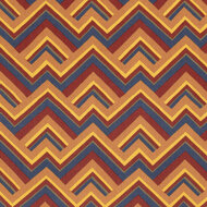Viscose - Zigzag - Brique-Bordeaux-Blauw