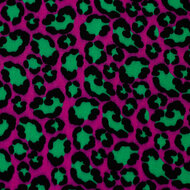 Viscose - Luipaard - Purper