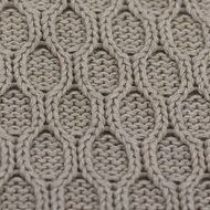 Gebreid - Uni met Motief - Beige