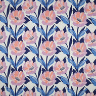 Viscose Linnen - Carina - Ecru-Paars-Blauw