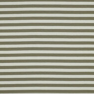 French Terry - Yarn Dyed Stripes - Kaki-Ecru