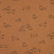 Sweat - Dogs - Gemeleerd Camel