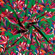 Viscose - Bloemen - Groen