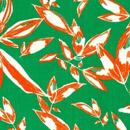 Viscose Stretch - Bloemen - Groen