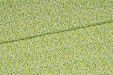 Viscose - Little Flowers - Groen