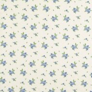 Sweat - Quilted Little Flowers - Blauw-Ecru