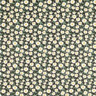 Poplin - Little Flowers - Zwart