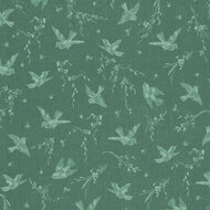 Katoen - Green Birds - Groen