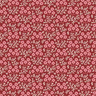 Katoen - Red Trailing Flowervine - Rood