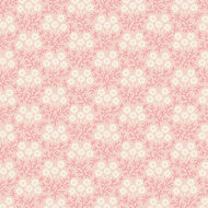 Katoen - Pink Trailing Flowervine - Roze